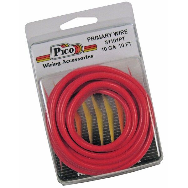 Accesorios de Cableado Pico Pico, Cable Primario, Calibre 10 AWG, Rojo, Paquete de 10 - 81101PT