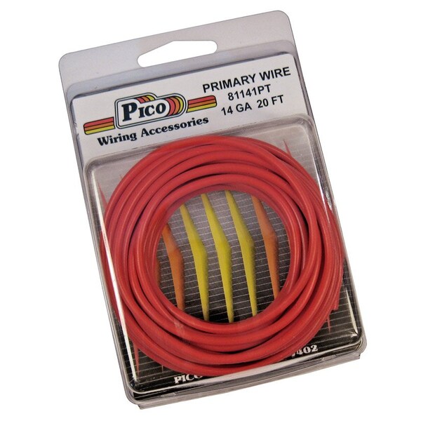 Accesorios de cableado Pico Cable Primario, 14 AWG, Rojo, Paquete de 20 - 81141PT