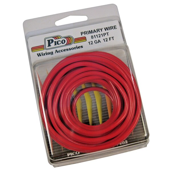 Cable Primario Pico, 12 AWG, Rojo, Paquete de 12 - 81121PT