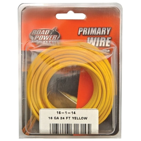 Cable Primario Southwire, Calibre 16 AWG, Cobre, Amarillo, Chaqueta de PVC, Trenzado
