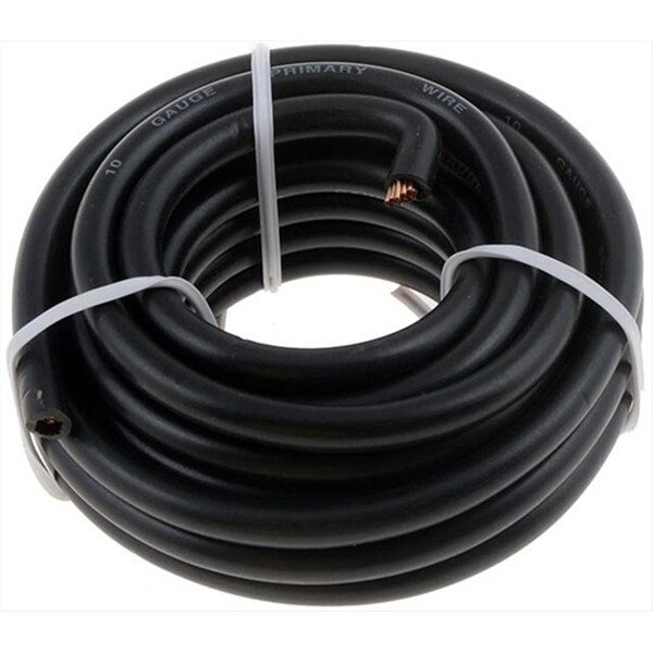 Cable primario Dorman, Automotriz, 10 AWG, Cobre, Negro, Chaqueta de PVC, Trenzado - D18-85702