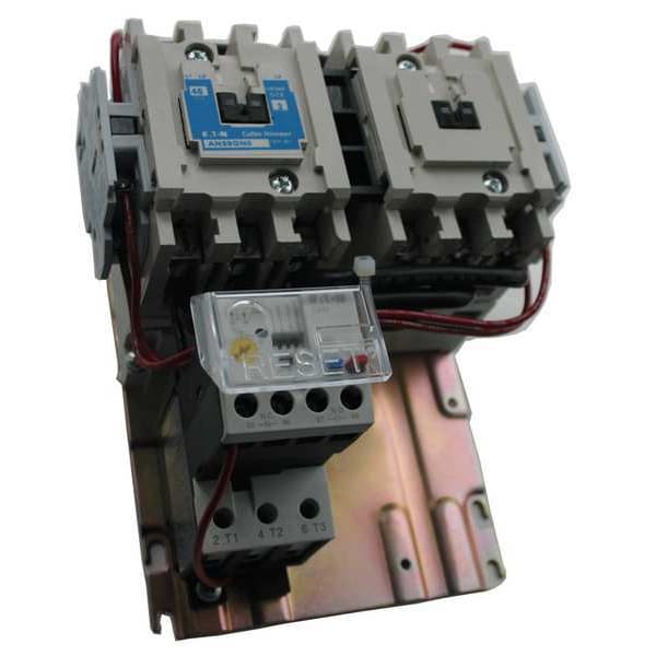 Arrancador magnético NEMA de inversión para motor Eaton, sin gabinete de protección, clasificación NEMA, 120V AC, 3 polos, 1NO - AN59DN0A5E045.