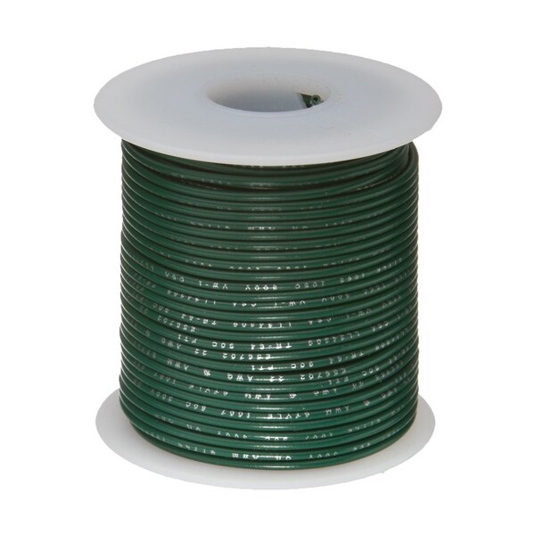 Cable de Conexión Flexible de 28 AWG Calibre UL1061 de Remington Industries, 300V, 0.035 Pulgadas de Diámetro, Verde, Longitud de 25 pies