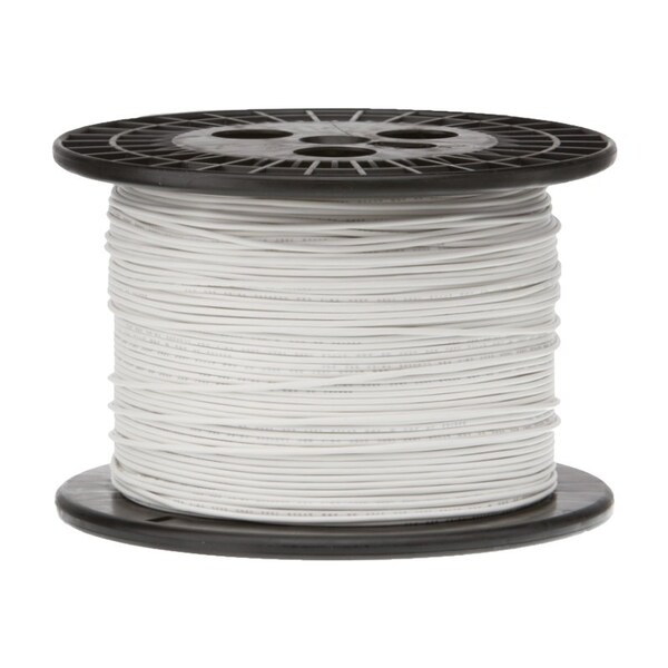 Cable de conexión de gancho trenzado de calibre 26 AWG UL1061 de Remington Industries, 300V, diámetro de 0039, blanco, longitud de 250 ft - 26UL1061STRWHI250