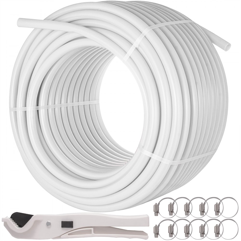 VEVOR Oxygen Non-Barrier PEX Tubing 3/4 Inch 300 Feet Tube Coil - EVOH PEX-B Pipe for Residential Commercial Radiant Floor Heating Pex Pipe - PEX3-4X300FTBSBGYV0