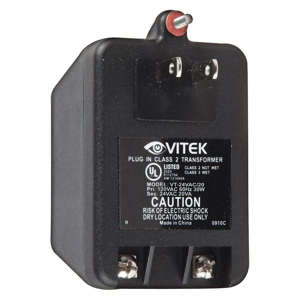 Vitek Power Supply, Output 24VAC, VA Rating 20 - VT-24VAC/20