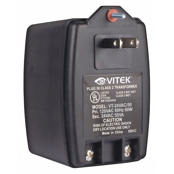 Vitek Power Supply, Output 24VAC, VA Rating 50 - VT-24VAC/50