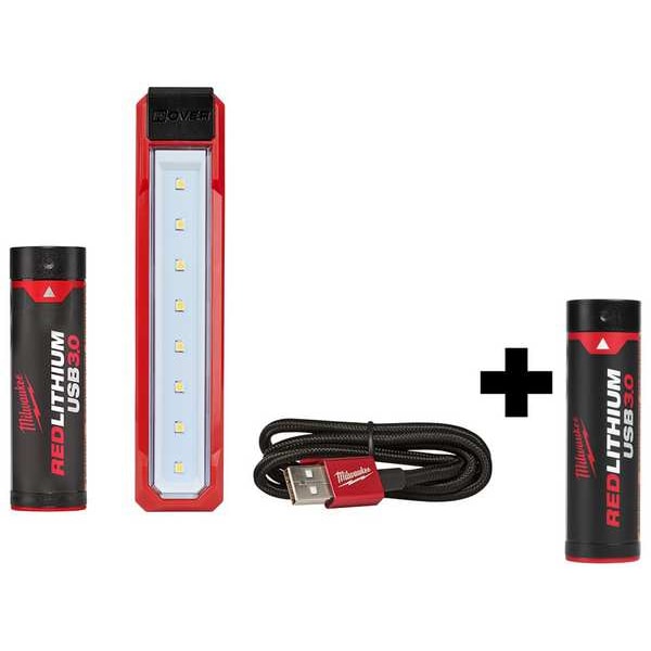 Milwaukee Tool Pocket Flood Light, Battery, LED, 445lm - 2112-21, 48-11-2131