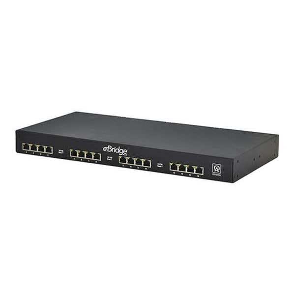Altronix PoE Extender, 1-5/8" L x 19-1/8" W, Black - EBRIDGE1600PCRM