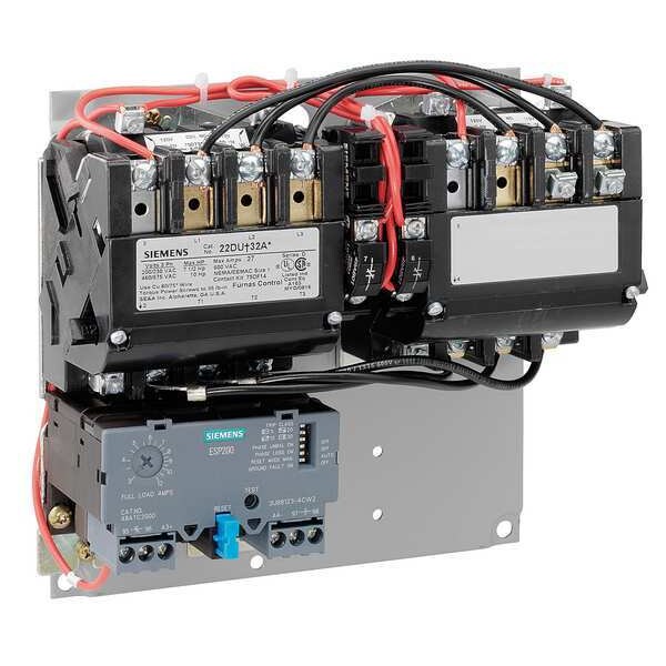 Contactor magnético inversor Siemens de 120VCA, 3P 18A NEMA 0 - 43CP32AF.