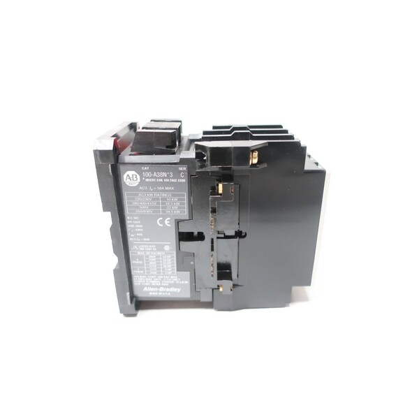 Contactador AC 120V-AC 38A 25HP Allen Bradley - 100-A38ND3