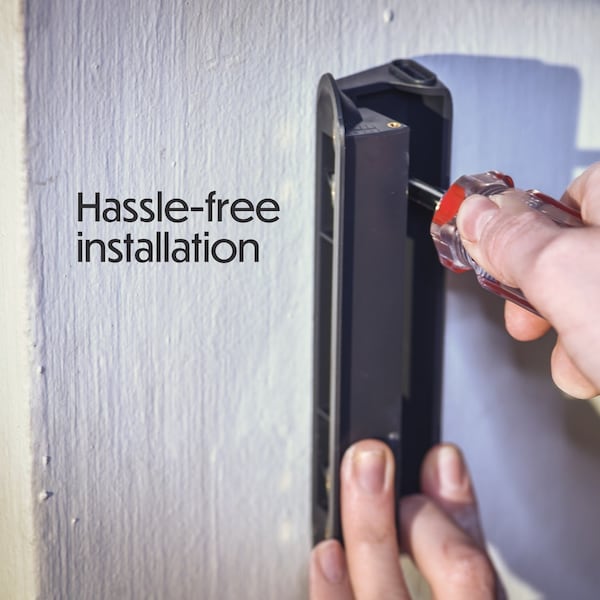 Wasserstein Doorbell Horizontal Adjustable Mount, for Google Nest Doorbell battery, Made for Google Nest - NestDB2HorMtBlkUSA