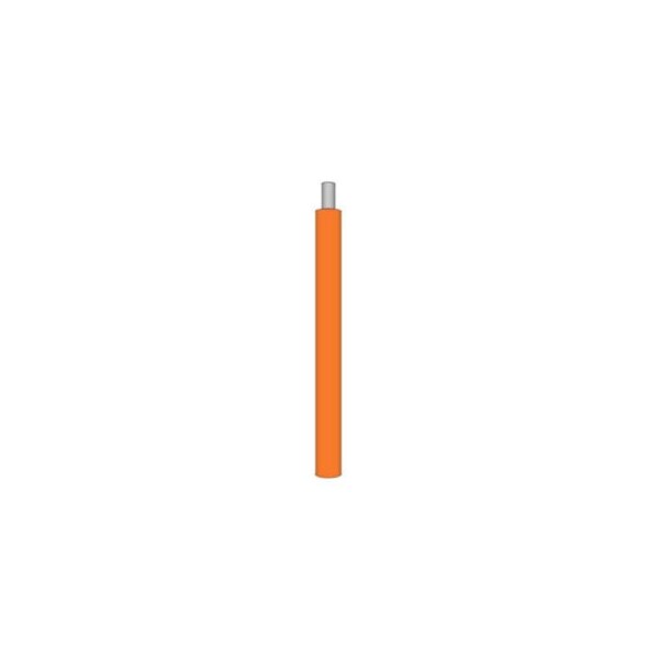 Cable de plomo UL 1015 calibre 10 AWG, 19 hilos, 105C, 600V, cobre estañado, PVC, Naranja - Vendido por pie