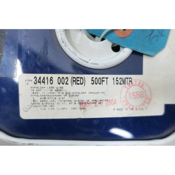 Cable de plomo HYPALON ROJO de 600V 16AWG 500FT - Belden 34416 002