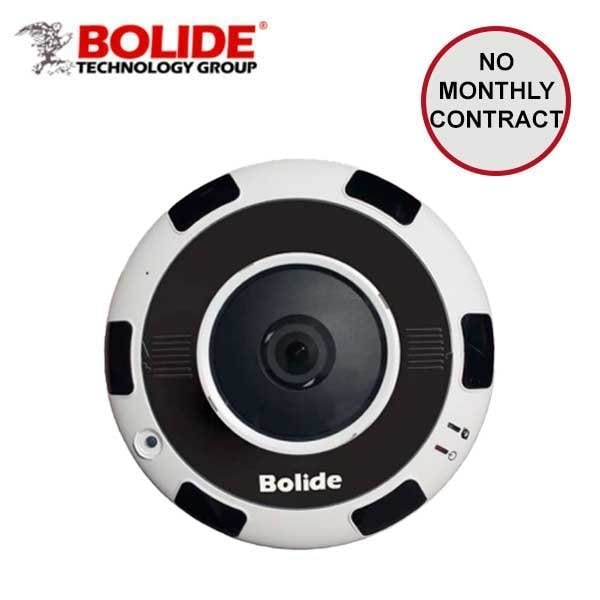 Bolide 12 Mega 360° fisheye dome camera with 6pcs super flux IR LED, 75ft IR, 12 megapixel 6th Gen lens, f1. - BOL-BN1208FE