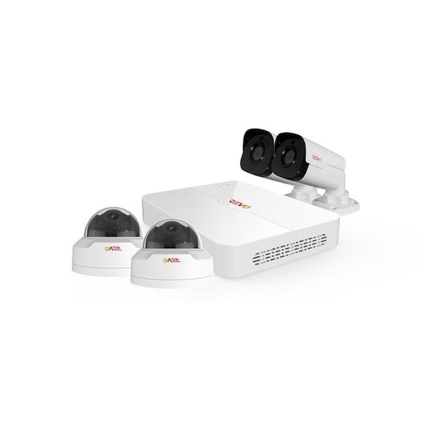 Revo America Revo America RU42MD2GB2G-1T Ultra HD 4 Channel 1TB NVR Surveillance System with 4 x 4 Megapixel Cameras - RU42MD2GB2G-1T