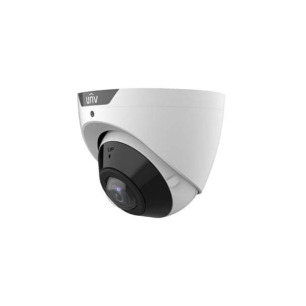 Uniview 5MP WDR IR Eyeball Fixed Dome Camera 1.68mm Fixed, IR 20m, PoE, H.265, WDR - IPC3605SB-ADF16KM-I0