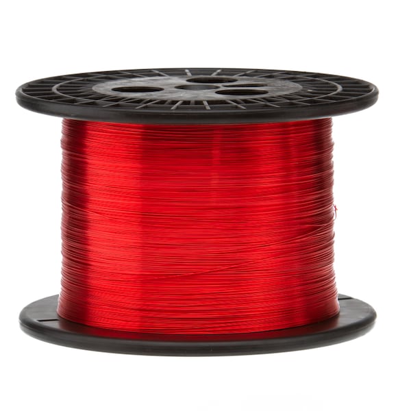 Alambre magnético Remington Industries, MW 80-C, 24 AWG, Rojo - 24HNS5