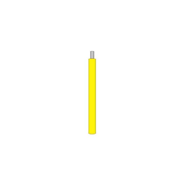Cable de plomo UL 1015 de calibre 10 AWG, 105 hebras, 105 °C, 600V, cobre desnudo, PVC, amarillo - Vendido por pie