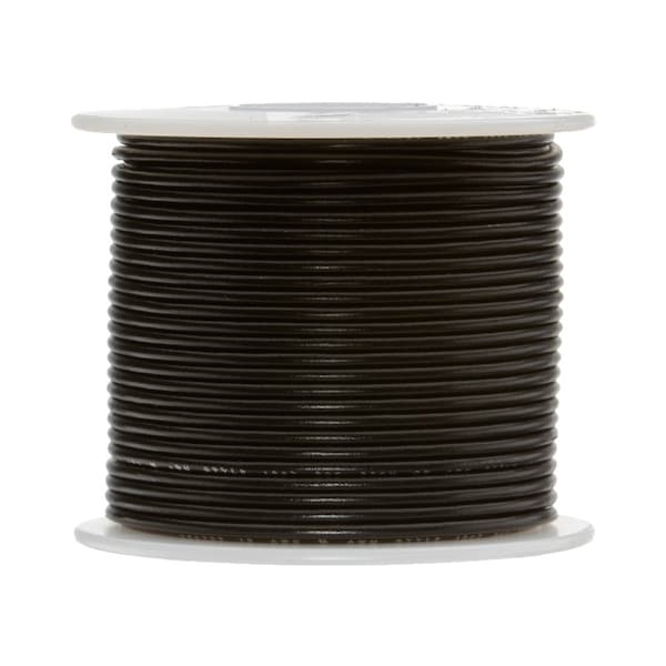 Alambre de conexión Remington Industries, calibre 26, Negro, 500 pies - 26STRBLAMILW500