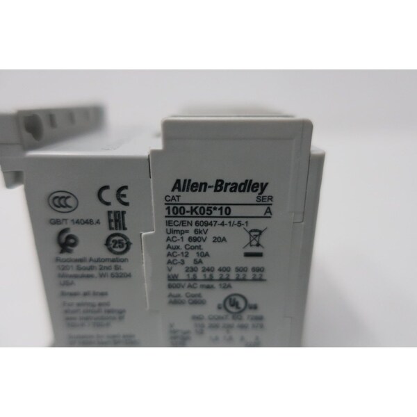 Allen Bradley 24V-DC 12A AMP 3HP AC CONTACTOR - 100-K05ZJ10