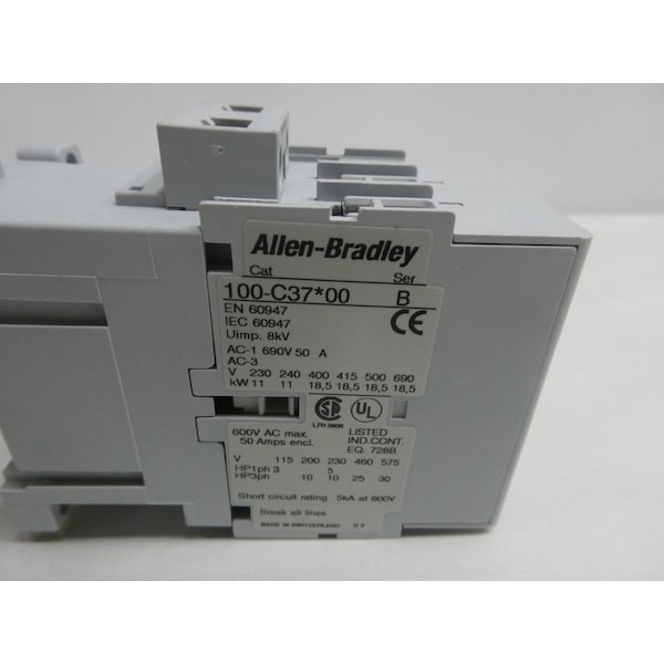 Contactador de CA de 24V-AC 50A AMP 25HP - 100-C37KJ00 de Allen Bradley