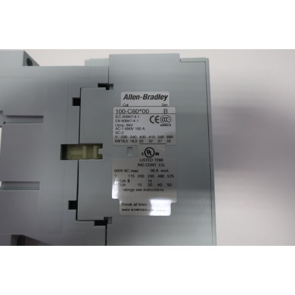 Contactor de CA de 24V-AC, 90A AMP, 40HP - 100-C60J10