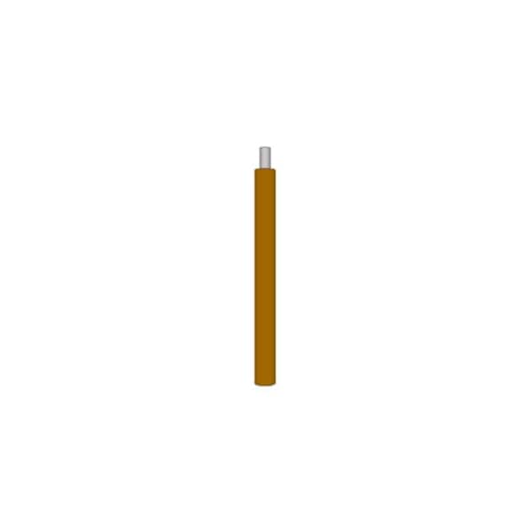 Cable de plomo UL 1015 de 22 AWG, 7 hilos, 105C, 600V, cobre desnudo, PVC, Marrón, Vendido por pie - 1015/22B07-6ASC