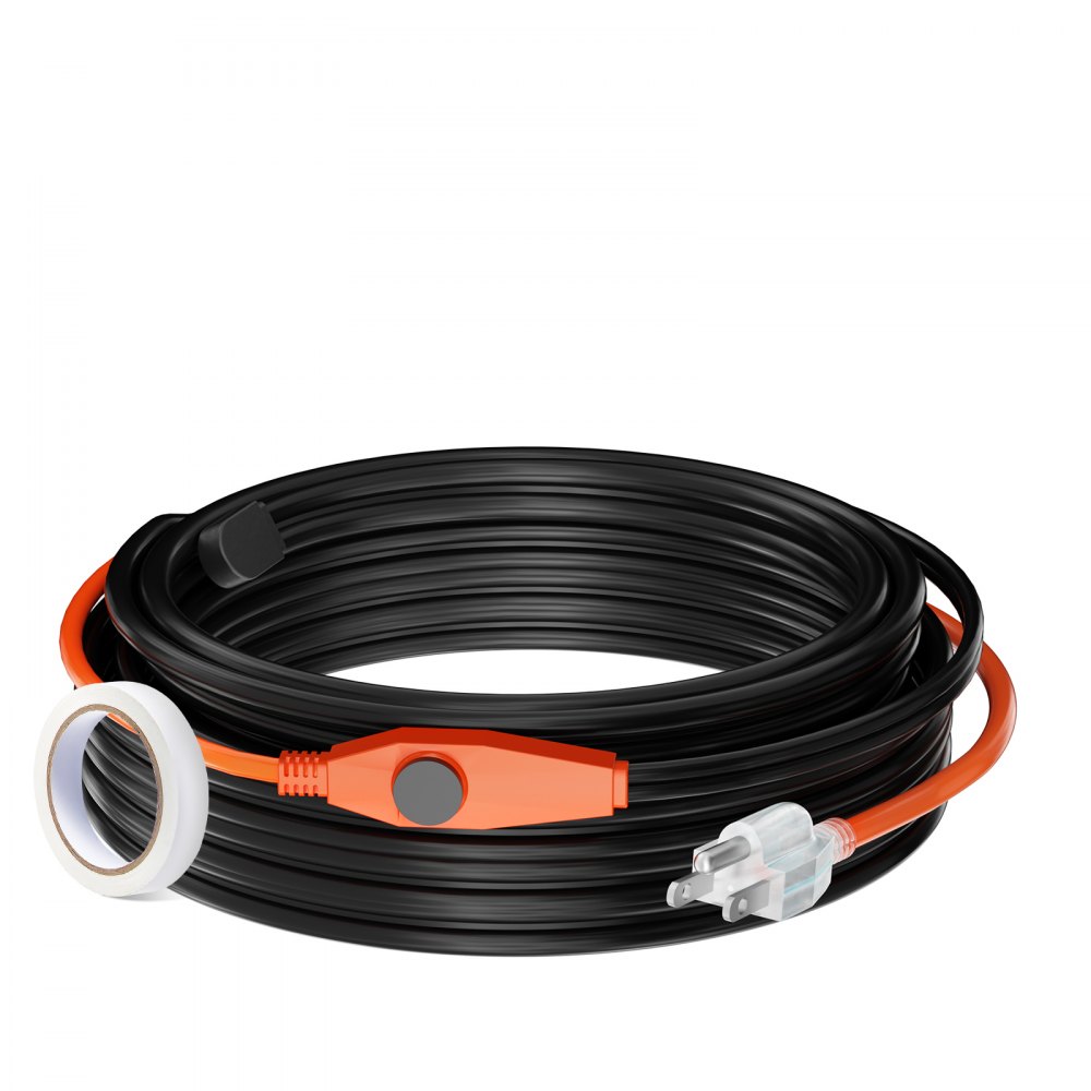 Pipe Heating Cable 80FT 7W/FT Heat Tape for Pipes with Built-in Thermostat - HGLGWQGDJRDLLS1AAV1
