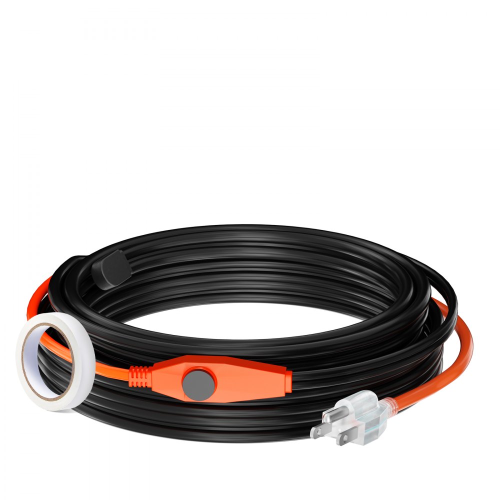 Pipe Heating Cable 30FT 7W/FT Heat Tape for Pipes with Built-in Thermostat - HGLGWQGDJRDLXWPT7V1