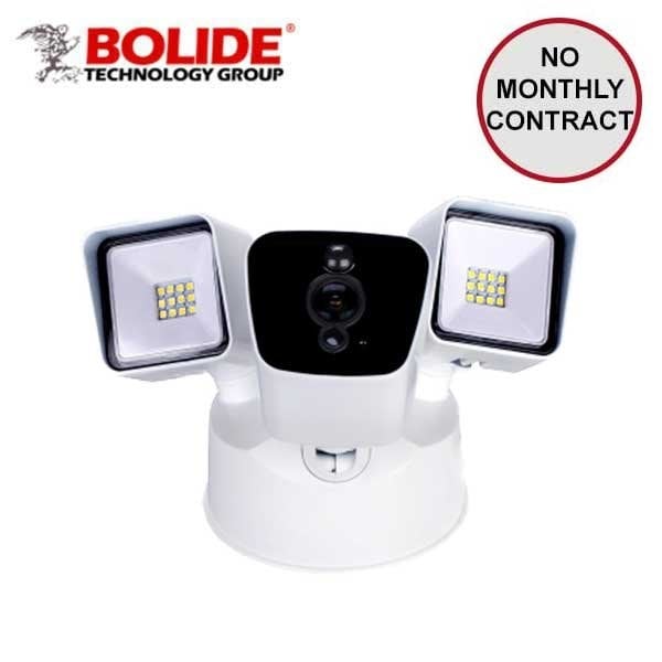 Bolide 1080p Wireless Wifi Floodlight Camera with Infra Red up to 10m. 180 degrees viewing agle and Bi-dire - BOL-BTG-FL180P
