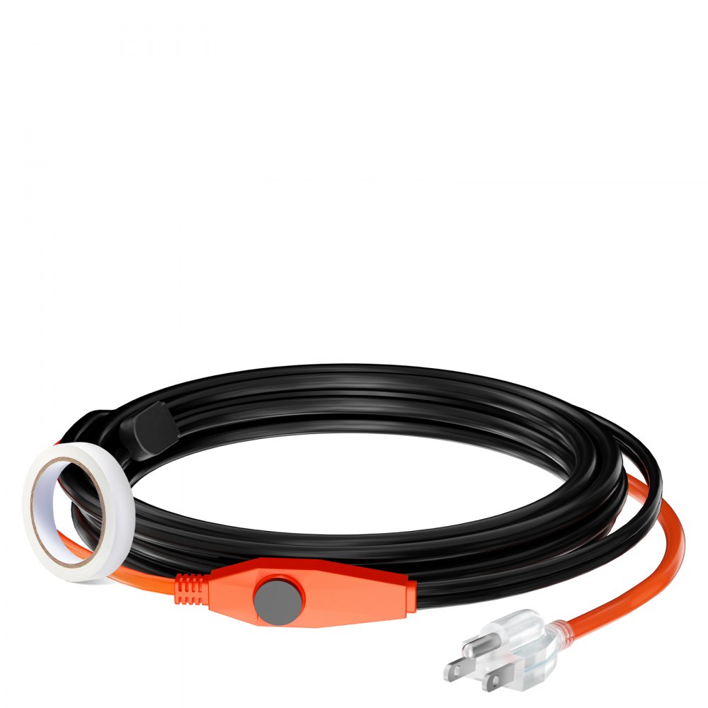 Pipe Heating Cable 9FT 7W/FT Heat Tape for Pipes with Built-in Thermostat - HGLGWQGDJRDLSNSM6V1