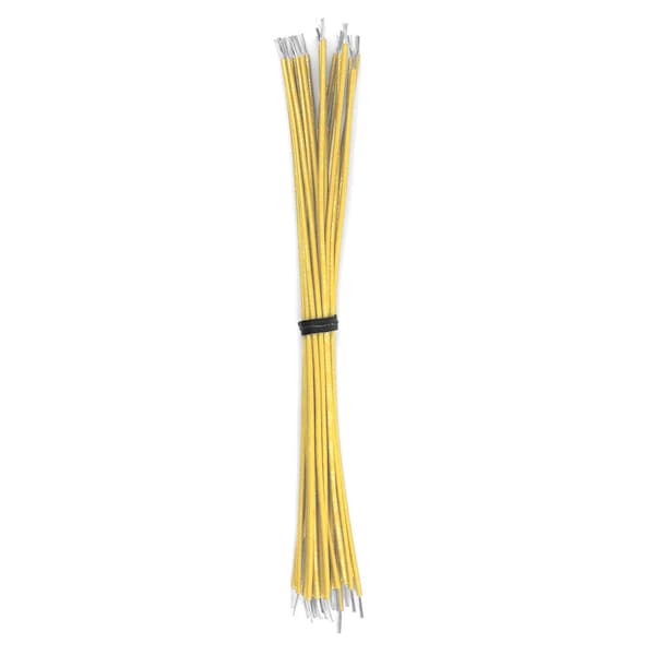 Cable de plomo Remington Industries, calibre 28 AWG, amarillo, 3 pulgadas - CS28MILWSTRYEL-3-500