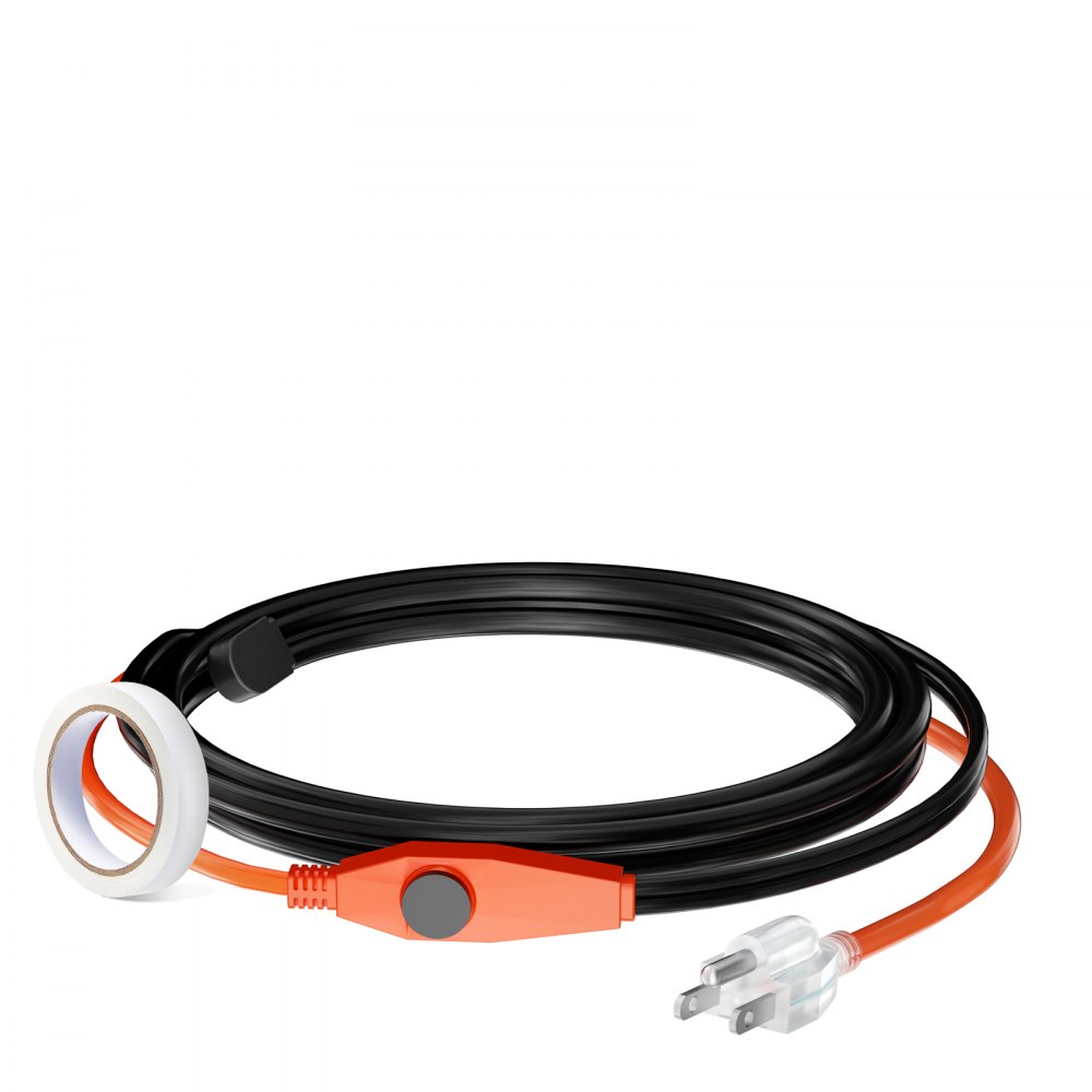 Pipe Heating Cable 6FT 7W/FT Heat Tape for Pipes with Built-in Thermostat - HGLGWQGDJRDL3HV6EV1