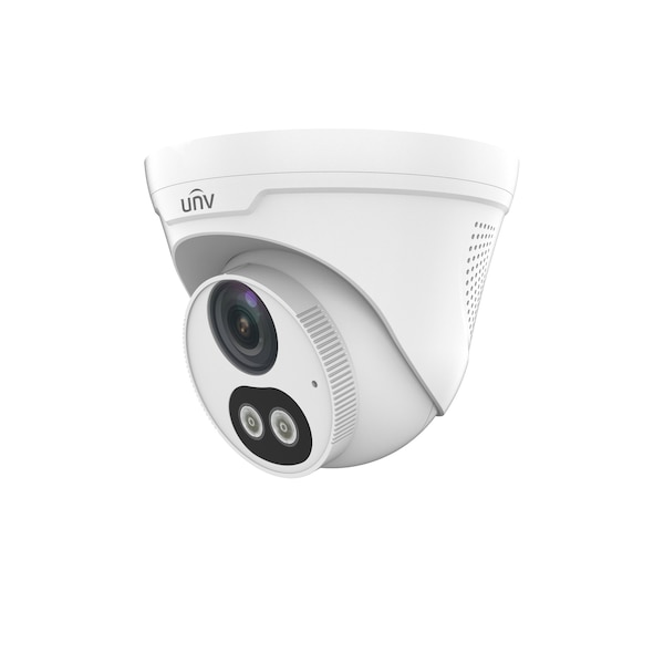 Uniview 4MP Color Hunter Eyeball Network Camera 2.8mm Fixed Lens, Warm Light - IPC3614SR3-ADF28KMC-DL