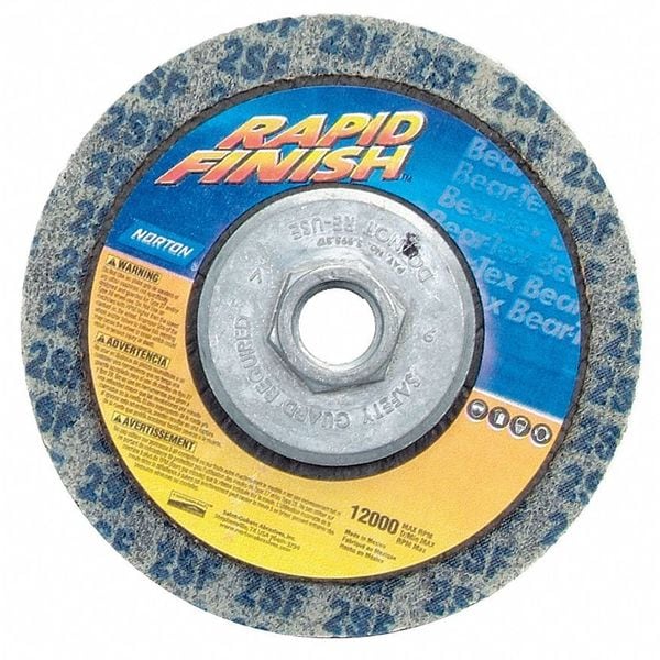 Ruedas de Centro deprimido Norton Abrasives, Tipo 27, 4 1/2 pulgadas de diámetro, 0.5 pulgadas de grosor, tamaño de agujero de husillo de 5/8"-11 - 66261023943.
