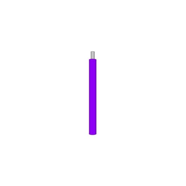 Alambre de Plomo UL 1015 Calibre 22, 7 Hilos, 105 ºC, 600V, Cobre Estañado, PVC, Violeta, Se vende por pie - 1015/22T07-7ASC