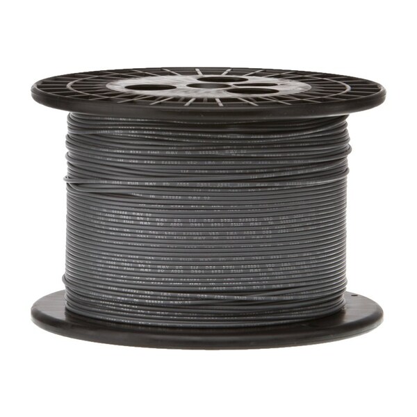 Remington Industries 24 AWG Gauge UL1061 Stranded Hook Up Wire, 300V, 0044 Diameter, Gray, 1000 ft Length - 24UL1061STRGRA1000