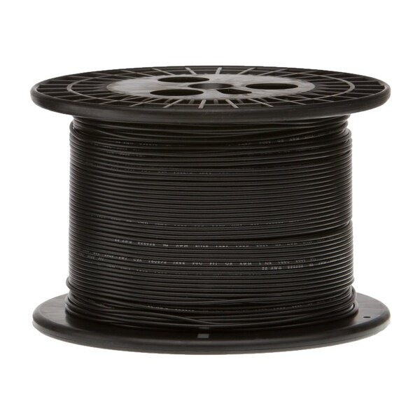 Cable de conexión flexible calibre 18 AWG UL1061 de Remington Industries, 300V, 0.068 de diámetro, Negro, Longitud de 250 ft - 18UL1061STRBLA250