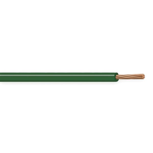 Cable para herramientas de máquinas Carol AWM, MTW, TEW, TFF de cobre de 18 AWG verde, trenzado, 500 pies - 76502.18.06