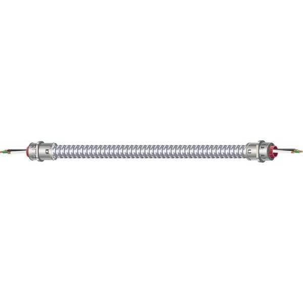 Cable de edificación con revestimiento metálico Southwire, MC, 14 AWG, 2C C, Plata, Acero, Conductor de cable de 600V AC, 6 pies - 55295102