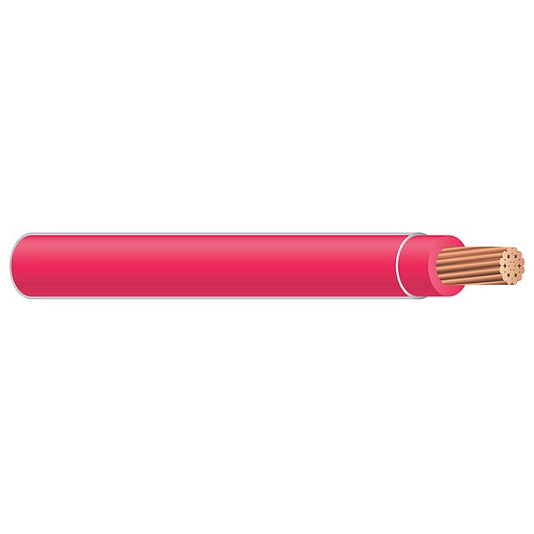 Cable para Edificación XHHW de Cobre, 14 AWG, 1 Conductor, Rojo, Trenzado, 500 pies - 37093271