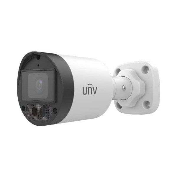Uniview 5MP IR Mini Bullet Analog Camera 2.8mm Fixed, IR 40m, Mic, Semi-metal, DC12V - UAC-B125-AF28M