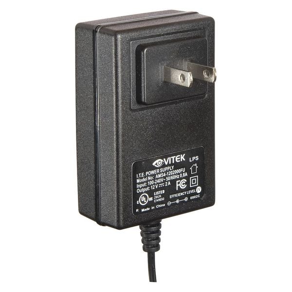 Vitek Power Supply, Output 12VDC, VA Rating 24 - VT-12VDC-2000S