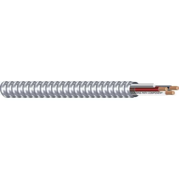 Cable de Construcción con Blindaje Metálico Southwire, MC, 14 AWG, 3C con Tierra C, Plata, Aluminio, Sólido, 600V CA, 250 ft - 55527301