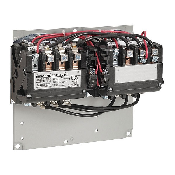 Contactor magnético de inversión Siemens 120VAC 3P 40A NEMA 1-3/4 - 43EP32AF