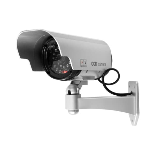Hastings Home Hastings Home Dummy Security Camera, Fake Surveillance Prop, Adjustable and Red LED Blinking Light - 300813ZYX