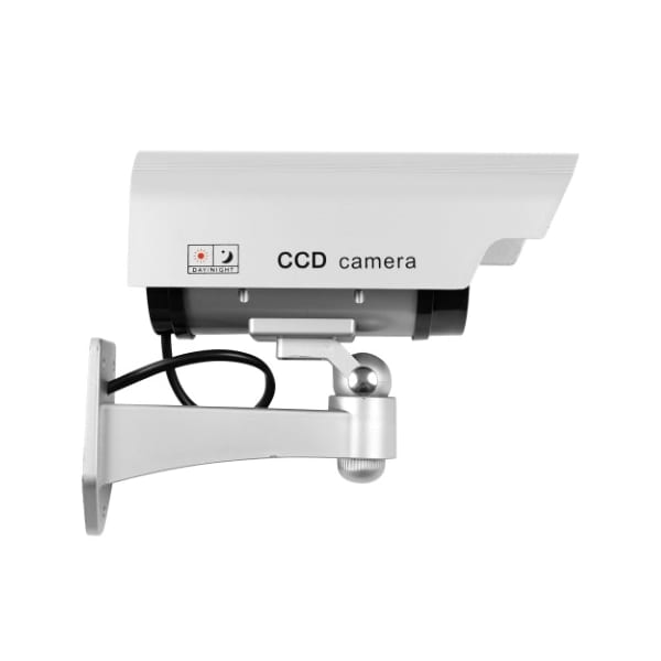 Hastings Home Hastings Home Dummy Security Camera, Fake Surveillance Prop, Adjustable and Red LED Blinking Light - 300813ZYX