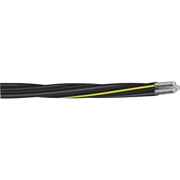 Southwire Building Wire, Aluminum, 2 AWG, 3C, Yellow, 500 ft - 538-4800J