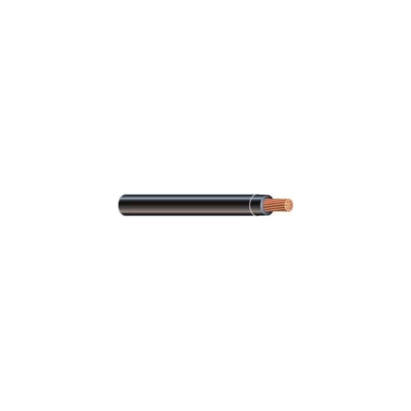 Southwire THHN; THWN-2 Building Wire, Copper, 1 AWG, 1C, Black, Stranded, 1 ft - 000000000020504701